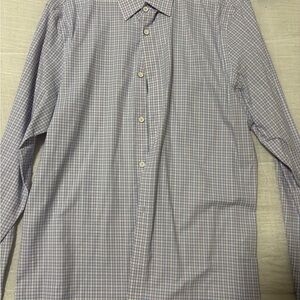 Worn once Tommy Hilfiger Blue and White Casual Button Down Shirt